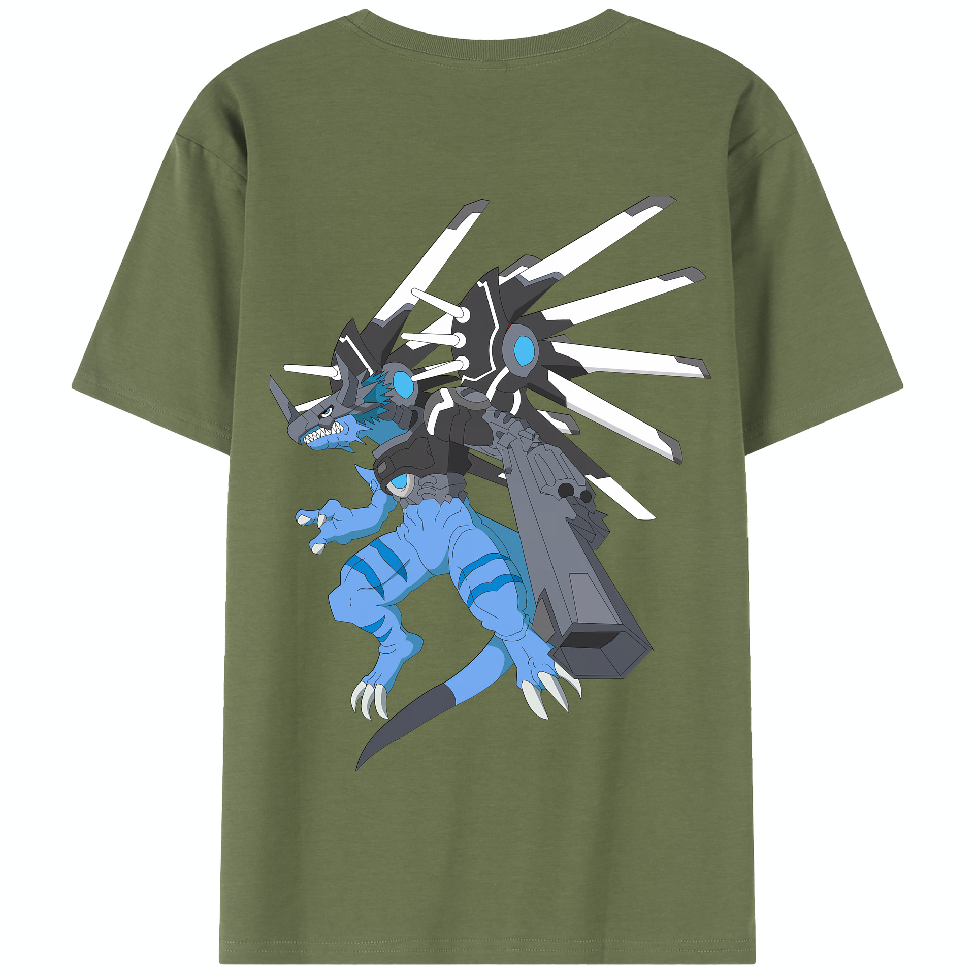 （画像用） Digimon デジタルモンスター/デジモン 綿100％半袖Tシャツ（背面プリント）